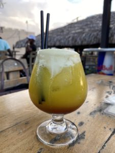 Cocktail at Bamboo Splash Carwash, Kingston, Jamaica